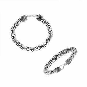 【貨物輸送無料】宝飾品・付属品 シルバースターリングブレスレットユニシルバーargent sterling bracelet avec uni argent ab1117s229糎