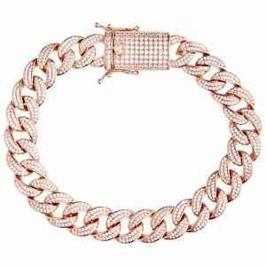 【貨物輸送無料】宝飾品・付属品 プライムブリングシルバーブレスレットマイアミprime bling 925 bracelet en argent  miami curb 12粍