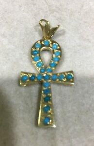 【貨物輸送無料】宝飾品・付属物 エジプトキーオブライフイエローゴールドスタンプegyptian key of life  yellow gold 18k pendant stamped 45g free shipping