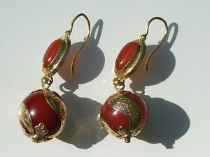 【貨物輸送無料】宝飾品・佩び物 ベルズブークルズオブインサーズt belles boucles pendants doreilles anciennes milieu xixeme en or 18k 7501000