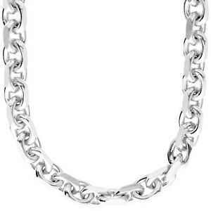 【送料無料】ジュエリー・アクセサリー スターリングシルバーアンカーチェーンsterling 925 argent chaine dancre 8mm
