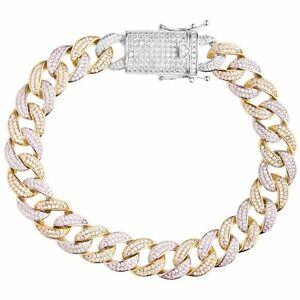 【貨物輸送無料】宝飾品・付属品 プライムブリングシルバーブレスレットマイアミprime bling 925 bracelet en argent  miami curb 12粍