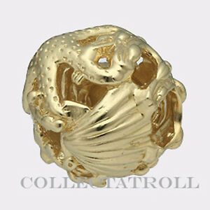【貨物輸送無料】宝飾品・添え物 トロールビードゴールドオーシャントロールビードauthentic trollbead 18kt gold ocean trollbead  21314