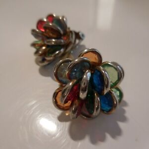 【貨物輸送無料】宝飾品・佩び物 ノミイヤリングサファイアメッキシルバージュエリーゴールドウェアアールデコpuces boucles oreille saphir plaque argent bijou orfevrerie art deco femme n4494