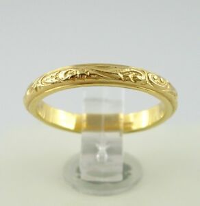 【貨物輸送無料】宝飾品・付属物 アネロアフェディーナインオロジャッロオリジナルデザインチェゼッラトフェデファタアマノanello a fedina インチ oro giallo 750 originale design cesellato fede fatta a mano