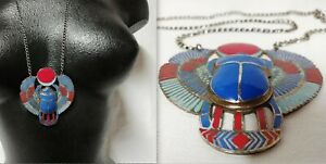 【貨物輸送無料】宝飾品・付属物 アンシアンコリアーペンデンティフネオエジプトトタンカムンancien collier pendentif neoegyptien toutankhamon epoque 1970s