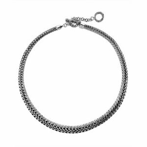 【貨物輸送無料】宝飾品・付属物 シルバースターリングバリメインチェーンカラーargent sterling bali fabrique main chaine 8x10粍 gradue collier an6271s406珊