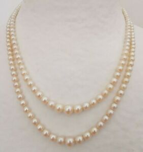 【貨物輸送無料】宝飾品・付属物 首飾りcollier ancien perles de culture et fermoir en or