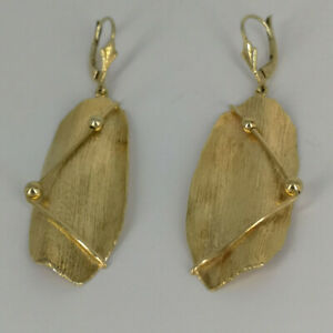 【送料無料】ジュエリー・アクセサリー ゴールドイヤリングmoderne boucles doreilles en or en abstrait forme｜hokushin