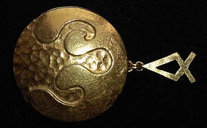 【貨物輸送無料】宝飾品・付属物 ヘンリーパーリションブローシュフランスヘンリーrare broche de henry perrichon a decor abstrait  signee henry made インチ france