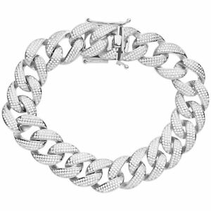 【送料無料】ジュエリー・アクセサリー プライムブリングシルバーブレスレットマイアミprime bling 925 bracelet en argent miami curb 16mm