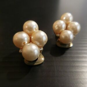 【貨物輸送無料】宝飾品・付属物 ノミイヤリングパールサファイアメッキゴールドイエロージュエルアールデコpuces boucles oreille perle saphir plaque or jaune bijou art deco femme n4497