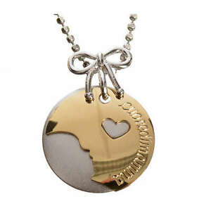 【貨物輸送無料】宝飾品・付属物 メダリアクオーレディマンマオロビアンコジャッロmedaglia cuore di mamma oro 75000 bianco giallo  gr 4,98