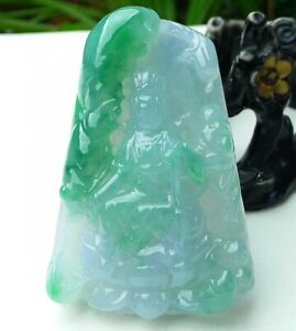 【送料無料】ジュエリー・アクセサリー アイシーグリーンジェイダイトジェイドクワンイングアニインcertified icy green jadeite jade carved kwanyin guanyin pendant yx121