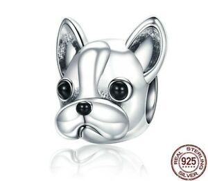 【送料無料】ジュエリー・アクセサリー ブレスレットジュエリービーズスターリングシルバーブルドッグ925 sterling silver bulldog dog animal pendant beads for women bracelet jewelry