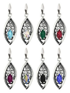 【送料無料】ジュエリー・アクセサリー スターリングシルバーシャトルシェイプペンダントスワロフスキーRクリスタルsterling silver navette shape pendant made with 4228 10mm swarovskiR crystals