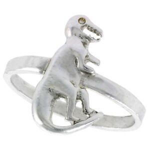 【送料無料】ジュエリー・アクセサリー シルバースターリングトップポリレックスリングargent sterling haut poli t rex dinosaure bague