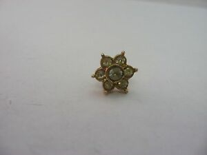 【送料無料】ジュエリー・アクセサリー ヴィンテージジュエルスターフラワーブローチmignon vintage transparent bijou etoile fleur broche