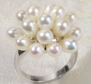 【送料無料】ジュエリー・アクセサリー リングサイズファッションreal genuine white pearl flower 18kwgp ring size 6789 fashion women girl 13,485円