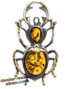 【送料無料】ジュエリー・アクセサリー ブロンズブラスバルトアンバーブローチクワガタビートルアイアンワークbronze brass baltic amber female ornament brooch stag beetle ironwork