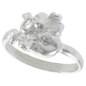 【送料無料】ジュエリー・アクセサリー シルバースターリングトップポリエレファントリングargent sterling haut poli elephant bague