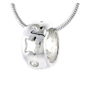 【送料無料】ジュエリー・アクセサリー シルバースターリングラウンドペンダントスターカットブリリアントジルコーネargent sterling 11mm pendentif rond wetoile decoupe amp; amp; brillant zircone