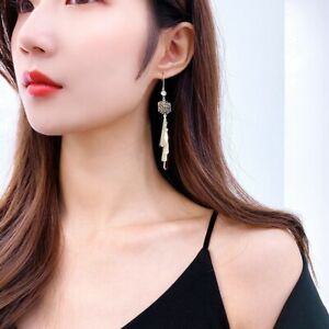 【送料無料】ジュエリー・アクセサリー リングペンダントジルコンゴールデンヴィンテージロングイヤーピンカットfemmes decoupes boucles pendantes zircon dore vintage sculpte d long earpin