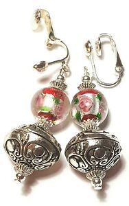 【送料無料】ジュエリー・アクセサリー クリップペンダントボボシックレトロジプシーargent rouge avec clip oreilles goutte pendantes bobo chic unique retro gypsy