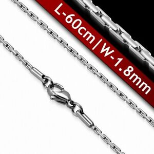 【送料無料】ジュエリー・アクセサリー ファンシーオーバルチェーンマスケット60cm x 18mm ?chaine a maillons ovale fantaisie avec fermoir mousqueton en acie