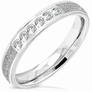 【送料無料】ジュエリー・アクセサリー ハーフラウンドハーフラウンドフィットカットサンドスチール4mm ?bague demironde demironde coupe ajustee, confortablement sablee, acier i