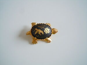 【送料無料】ジュエリー・アクセサリー トレドミニタートルダマシュナーアートブローチtoledo mini tortue broche damaszener art 3,9 g2,8 x 1,9 cm