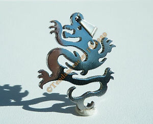 【送料無料】ジュエリー・アクセサリー グランドドラゴンアジアステンレススチールカラーチェインcollier pendentif acier inox grand dragon asie chaine