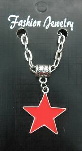 【送料無料】ジュエリー・アクセサリー レッドスターカラーソビエトブレロックrouge etoile collier 508cm ou 24 communisme pentagramme sovietique breloque
