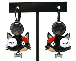 【送料無料】ジュエリー・アクセサリー ジュエルクスロリロタミネットイヤリングboucles d oreilles bijoux lol lolilota minette noir rouge blanc chat