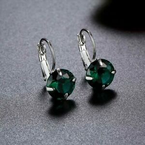 【送料無料】ジュエリー・アクセサリー エメラルドグリーンジルコニウムイヤリングレースクリスタルシルバーboucles doreilles zirconium vert emeraude plaque argent cristal top qualite