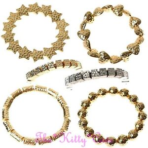 【送料無料】ジュエリー・アクセサリー シックイタリアキャットウォークロードハンマードメタルファンタジーブレスレットchic italien catwalk lourd martele metal fantaisie elastique extensible bracelet
