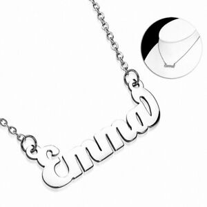 【送料無料】ジュエリー・アクセサリー エマステンレスチェーンネックレスcollier a chaine avec breloque prenom emma acier inoxydable
