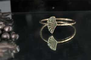 【送料無料】ジュエリー・アクセサリー ブレスレットジョンクゴールデンリーフイチョウグリーンクラスシンプルbracelet jonc dore feuille ginkgo email vert class simple ct11