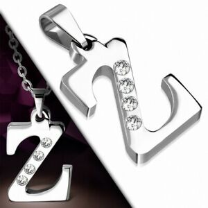 【送料無料】ジュエリー・アクセサリー ステンレスペンダントpendentif avec alphabet z en acier inoxydable gemme 14,024円