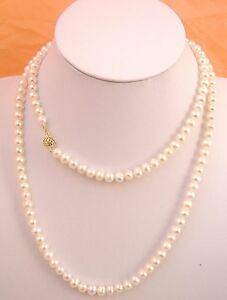 【送料無料】ジュエリー・アクセサリー ホワイトパールカルチャーネックレスクリスマスプレゼントcollier de culture de perles blanches, cadeau de noel, 67mm, dames, 86cm 12,946円