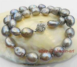 【送料無料】ジュエリー・アクセサリー チャーミンググレーカルチャービーズネックレスcharmant ,910mm ,gris perle de culture, collier ,43cm