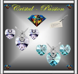 【送料無料】ジュエリー・アクセサリー ネックレスイヤリングクリスタルスワロフスキーハートアイparure femme collier boucle d’oreille cristal swarovski elements coeur oeil