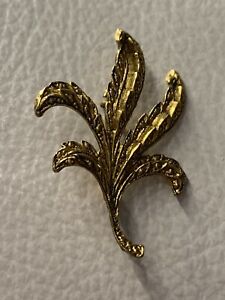【送料無料】ジュエリー・アクセサリー オールドゴールドリーフブローチbroche ancienne feuille dore a42