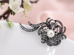 【送料無料】ジュエリー・アクセサリー シルバーブランチツリーブランチパールアールデコクリスタルヴィンテージクラスbroche argente branche arbre perle art deco cristal vintage class xz 4