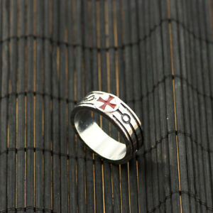 【送料無料】ジュエリー・アクセサリー テンプラーシールドケルトフリーメーソンシルバーサイズリングknights templar shield red cross crusades celtic masonic silver size 10 men ring