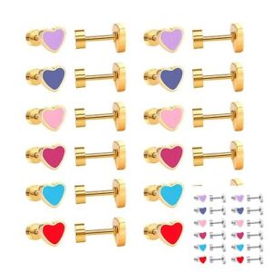 【貨物輸送無料】宝飾品・付属物 イヤリングハートイヤリングスチールメッキゴールドシルバー2 boucles doreilles c?ur acier inoxydable plaque or argent femme cadeaux pour