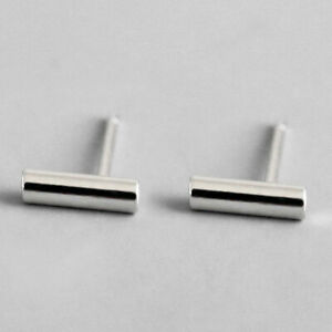 【送料無料】ジュエリー・アクセサリー イヤリングジュエリーシルバーboucles doreilles a petite colonne carree pour femmes bijoux argent massif 925
