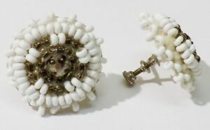 【送料無料】ジュエリー・アクセサリー イヤリングヴィンテージboucles doreilles a vis ancienne petite perle blanche bijou vintage * 3461|hokushin
