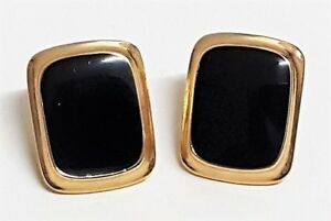 【送料無料】ジュエリー・アクセサリー ヴィンテージジュエリーイヤリングイヤリングゴールドエナメルブラックbijoux vintage boucles doreilles earrings metal dore emaille noir h1 18,980円