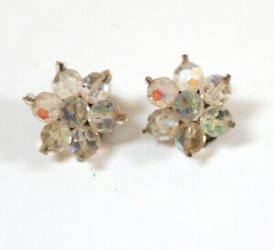 【送料無料】ジュエリー・アクセサリー イヤリングヴィンテージクリスタルフラワークリップboucles doreilles clips vintage fleur cristal 18,980円